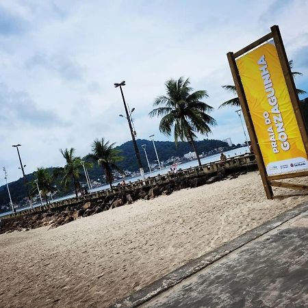 Flat Completo Novo A 350M Da Praia Com Piscina São Vicente Exterior photo