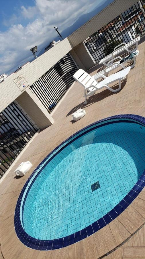 Flat Completo Novo A 350M Da Praia Com Piscina São Vicente Exterior photo